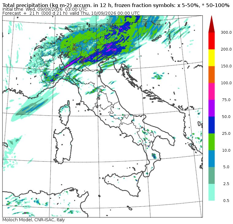 allerta meteo mercoledì 9 settembre sera