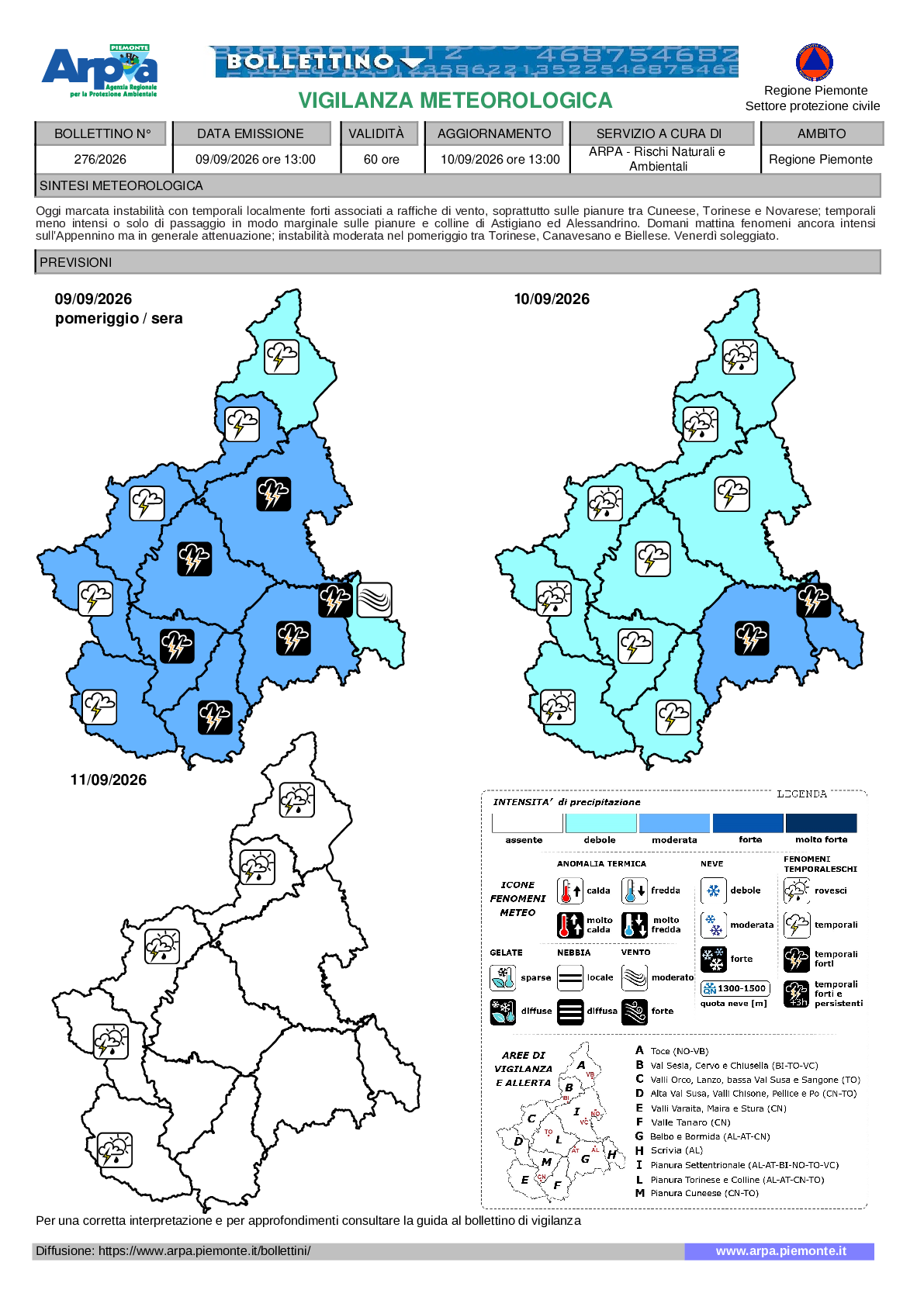 allerta meteo piemonte