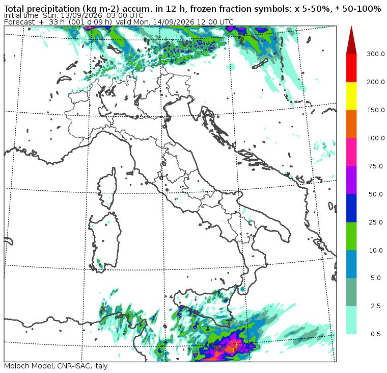 allerta meteo piogge lunedì 14 settembre mattina
