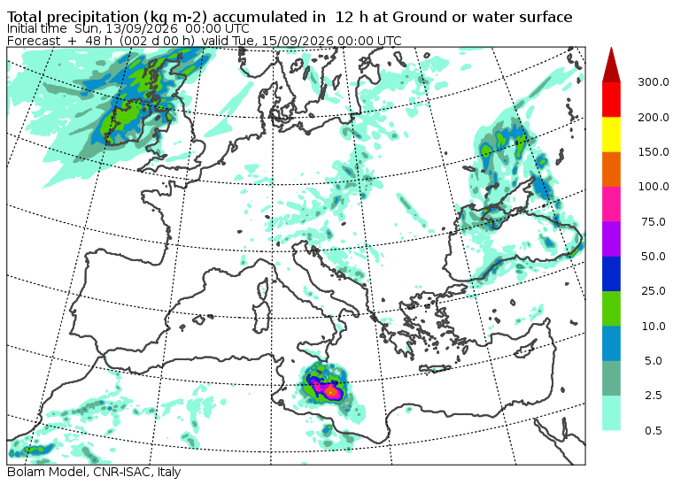 allerta meteo piogge lunedì 14 settembre sera europa