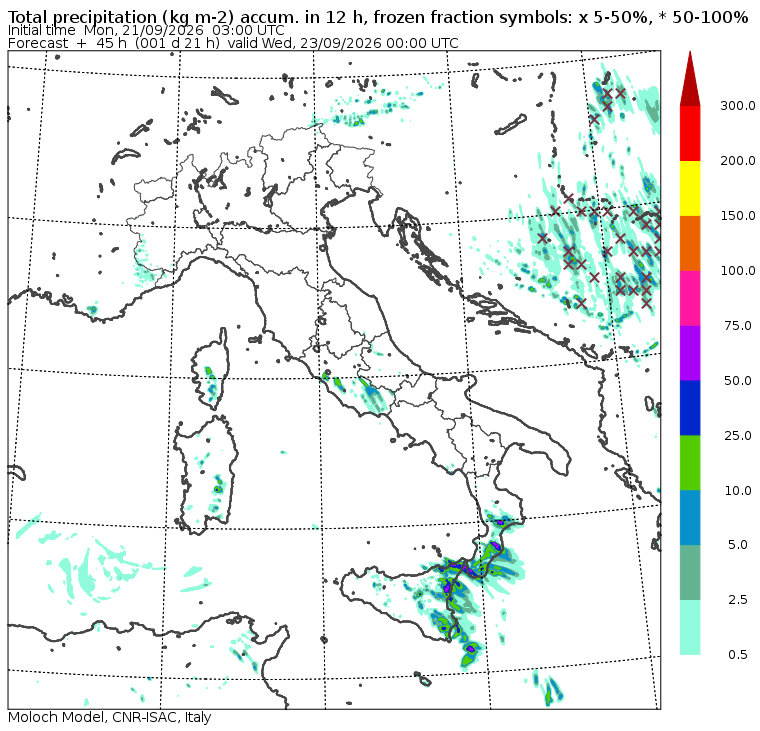allerta meteo piogge martedì 22 settembre