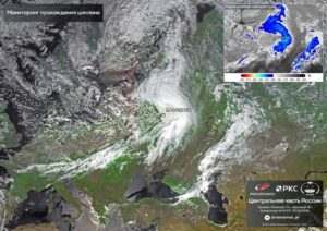 ciclone mosca russia roscosmos satelliti