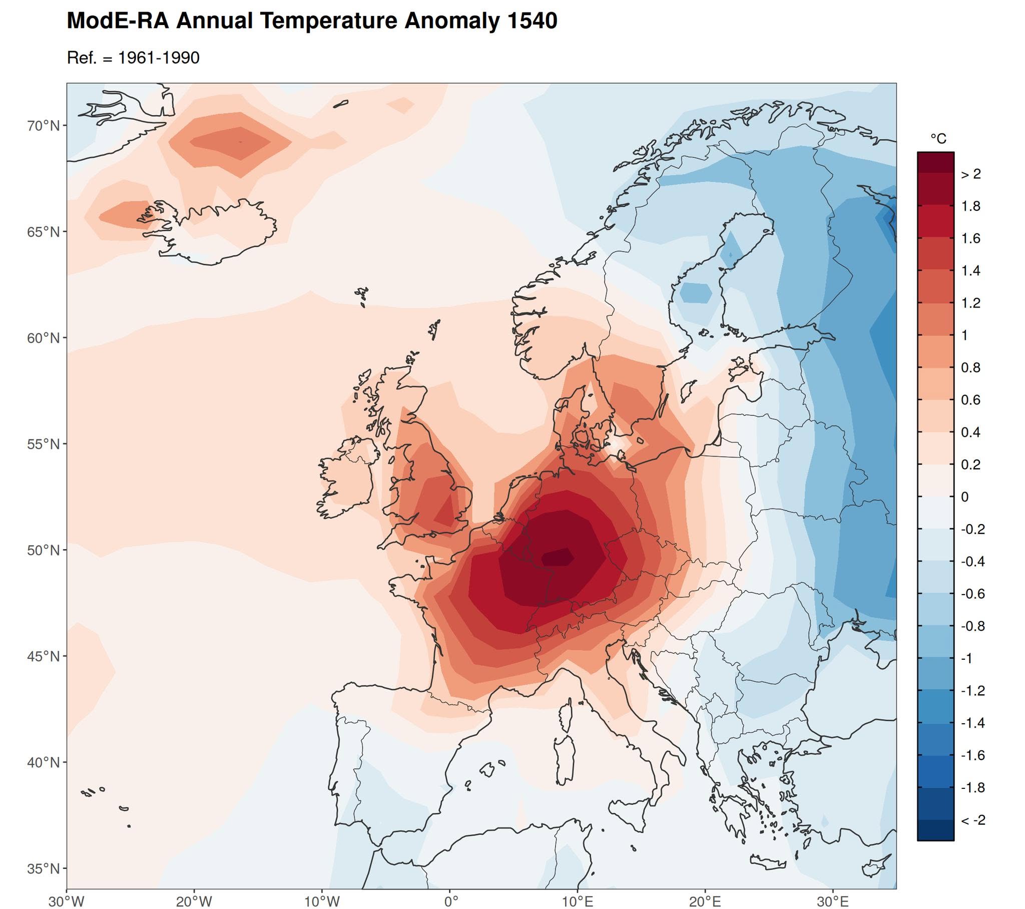clima estate 1540 europa