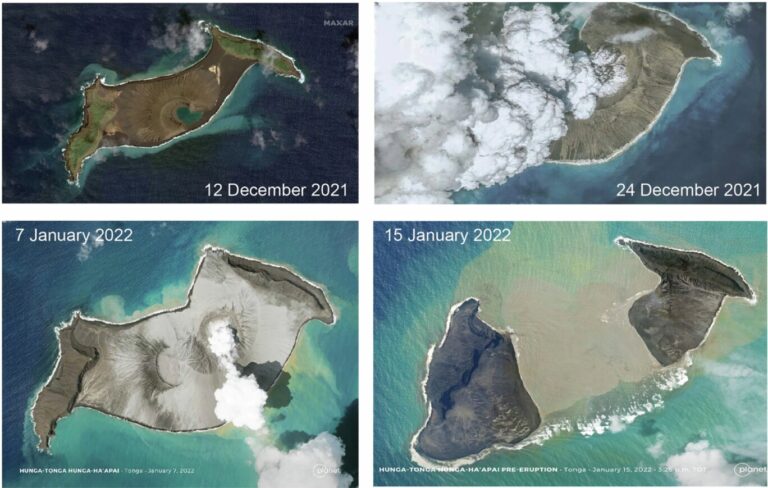 eruzione tonga 2022