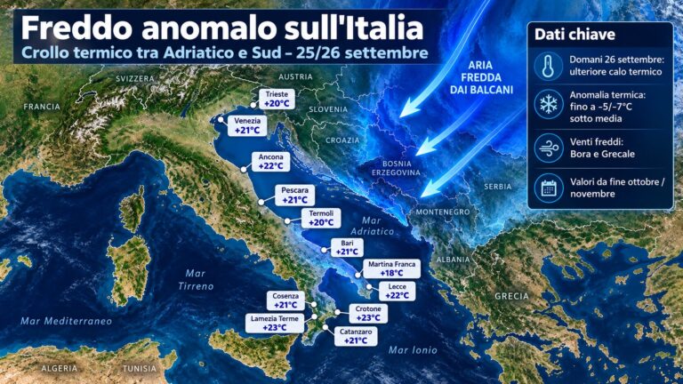 freddo anomalo italia