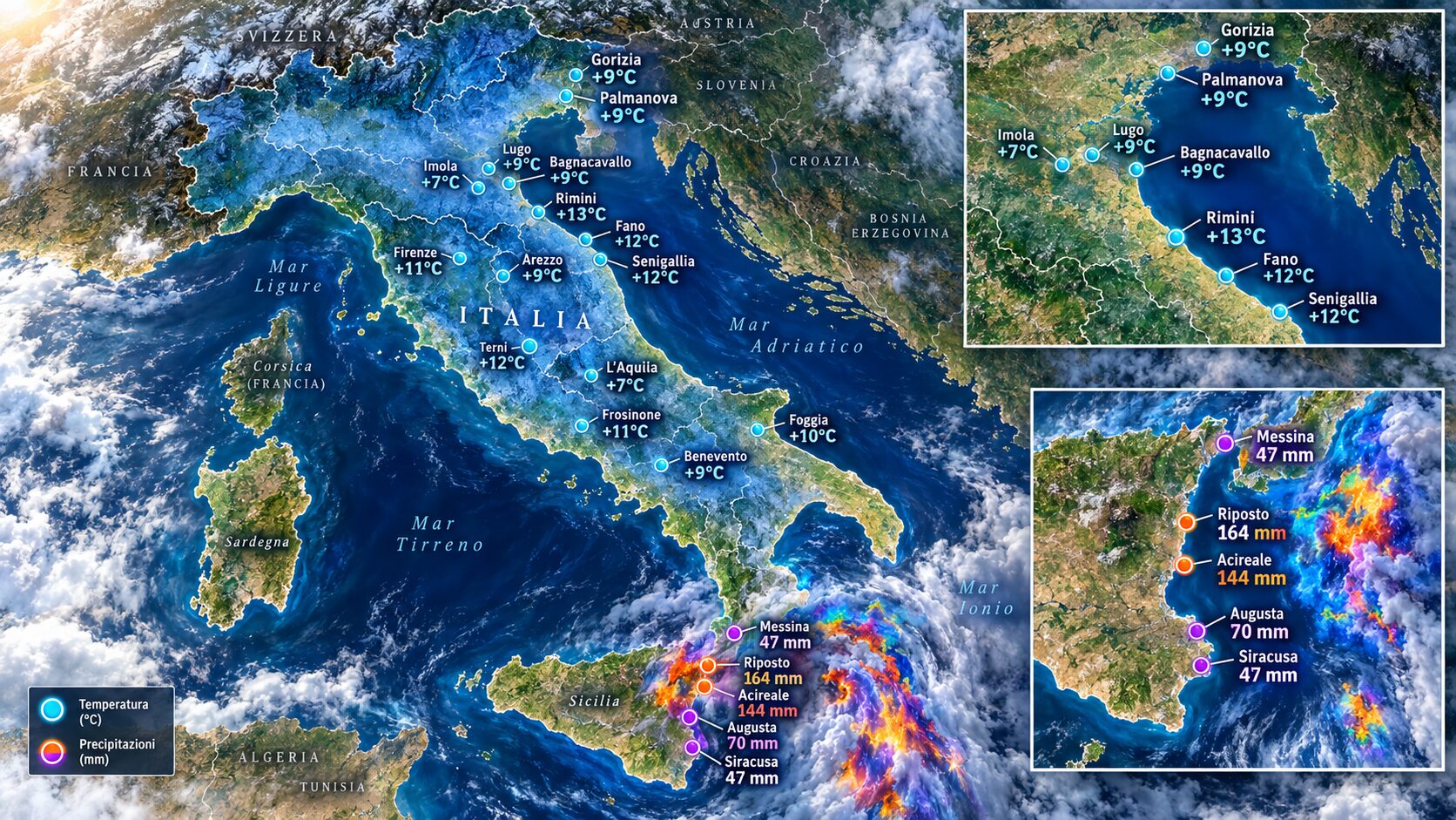 freddo e maltempo 23 settembre 2026