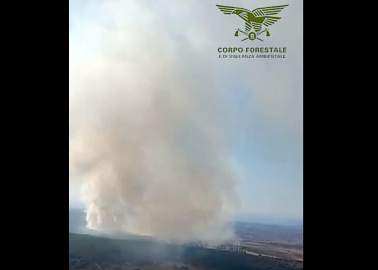 incendio Scano di Montiferro sardegna