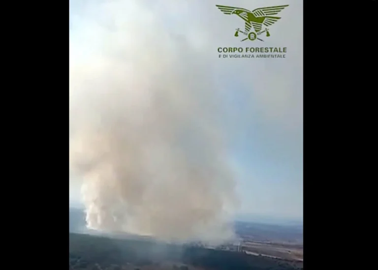 incendio Scano di Montiferro sardegna