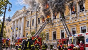 kiev attacco Accademia Nazionale delle Scienze