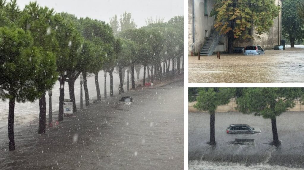 maltempo montpellier francia