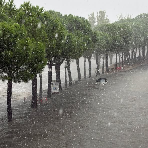 maltempo montpellier francia