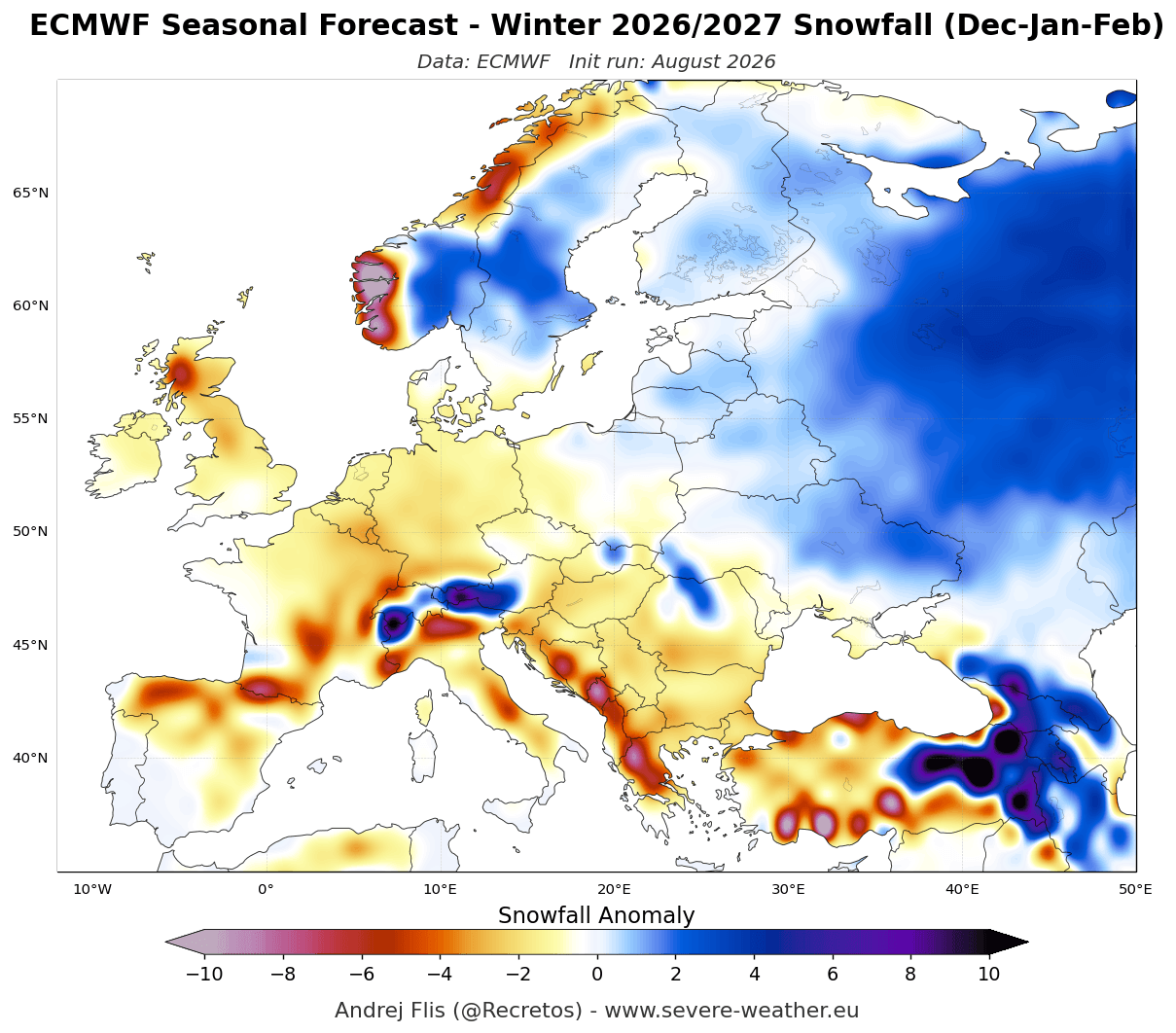 previsioni El Niño 2026-2027 ECMWF