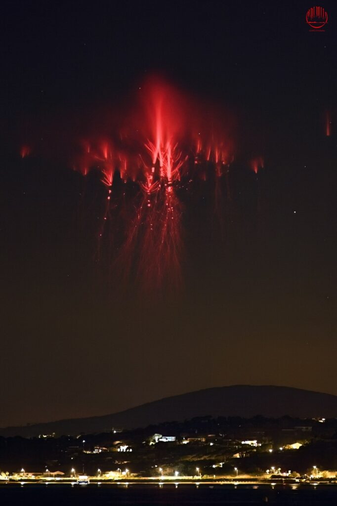red sprites spettri rossi francia