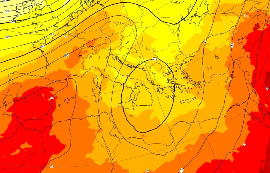 La discesa del Ciclone Polare sul Sud Italia all'alba di sabato 26 settembre