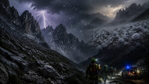 tempesta grandine montagna soccorso alpino