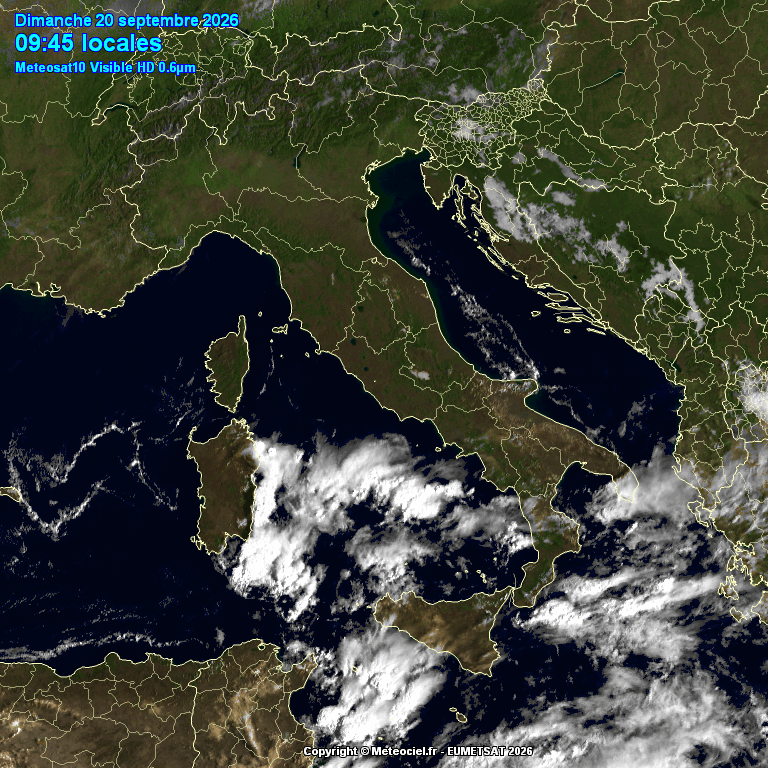 temporali sud italia domenica 20 settembre
