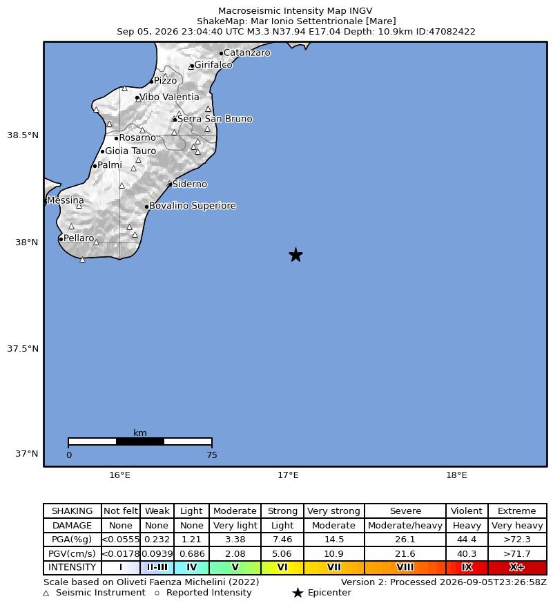 terremoto ionio calabria
