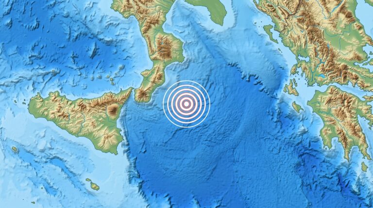 terremoto ionio calabria oggi