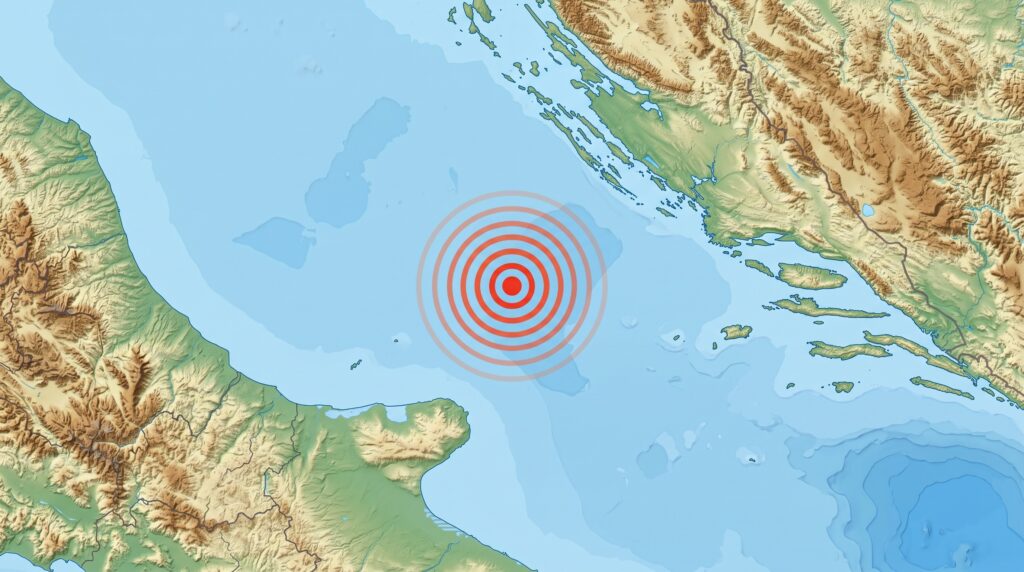 terremoto oggi adriatico puglia croazia