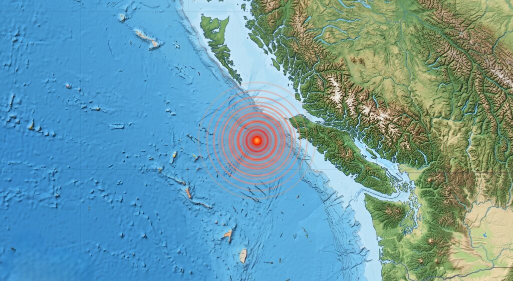 terremoto oggi canada