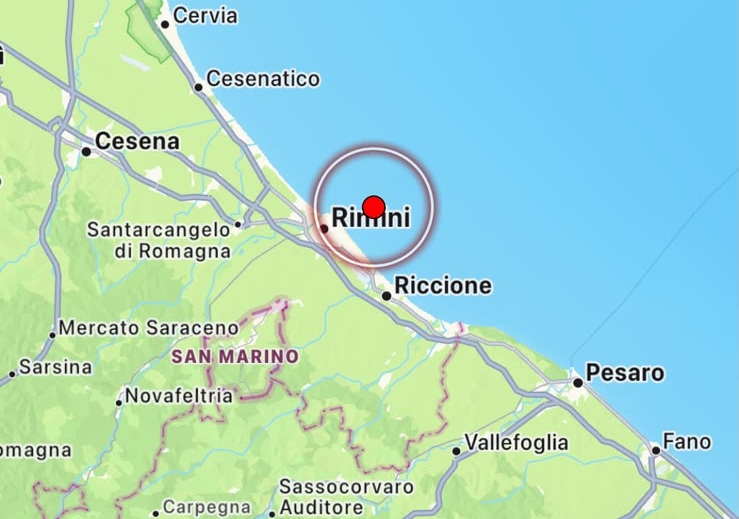 terremoto rimini emilia romagna