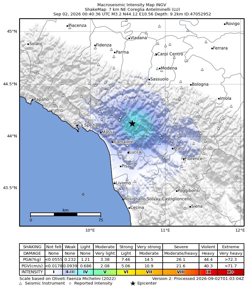 terremoto toscana emilia romagna