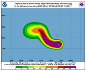uragano nolo hawaii