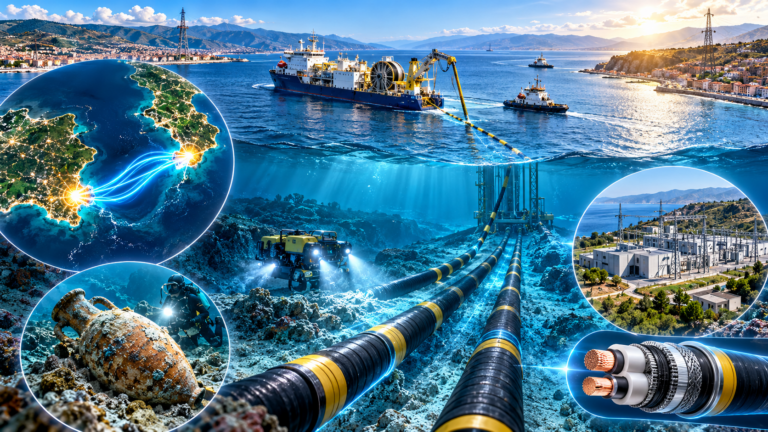Al via la posa dei cavi sottomarini tra Sicilia e Calabria per il nuovo elettrodotto di Terna infrastruttura strategica per tutt'Italia