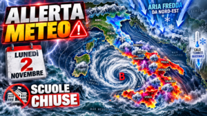 Allerta Meteo per lunedì 2 novembre
