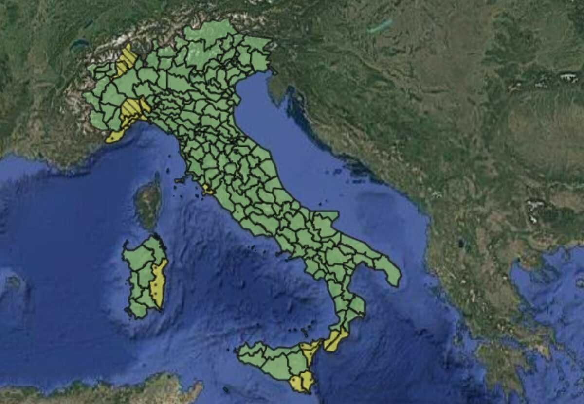 Allerta meteo Protezione Civile