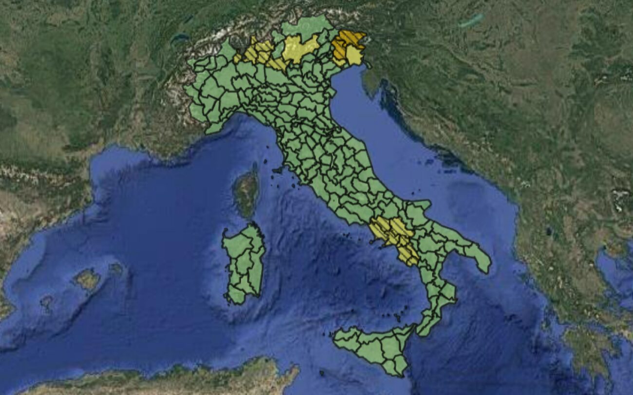 Allerta meteo Protezione Civile