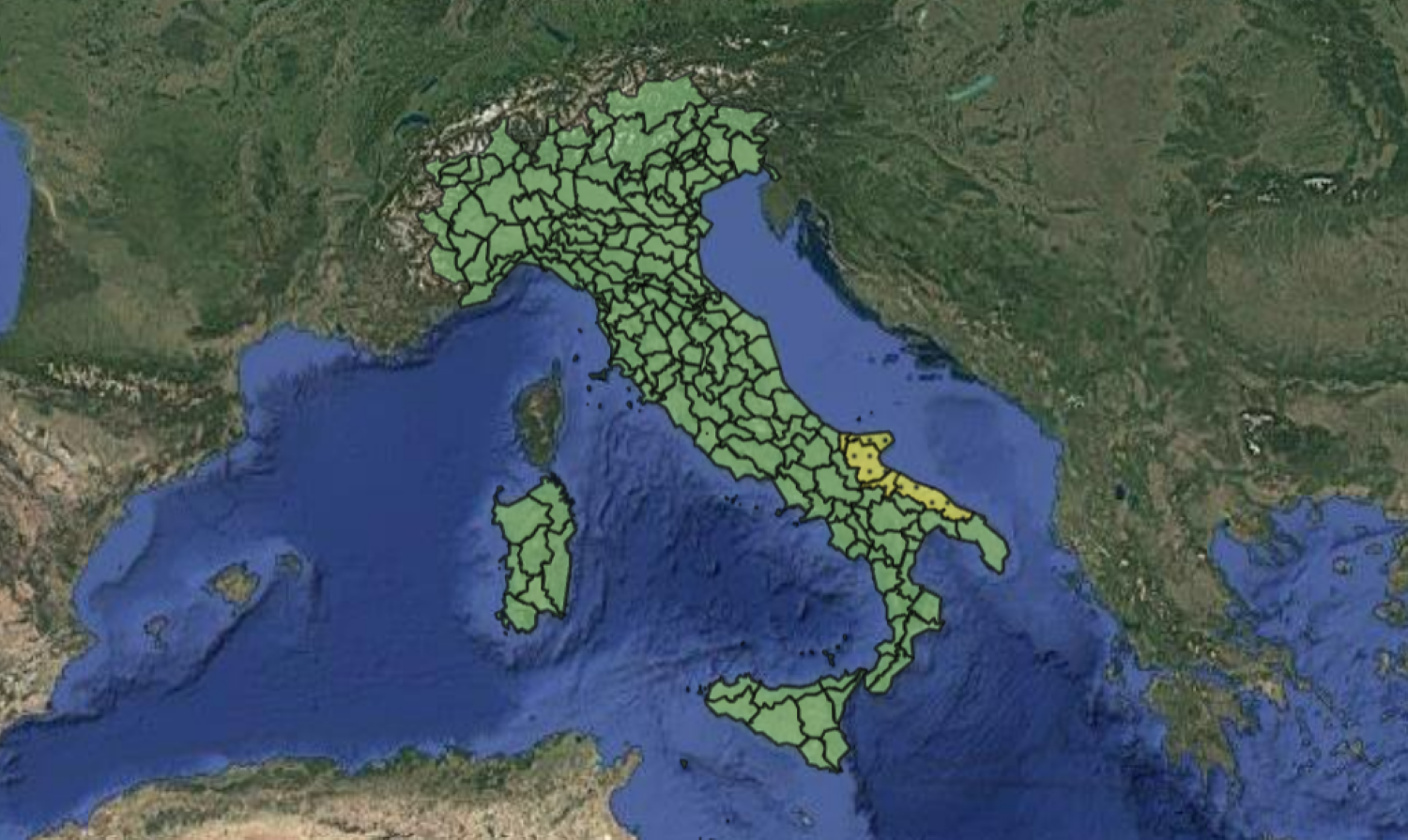 Allerta meteo Protezione Civile