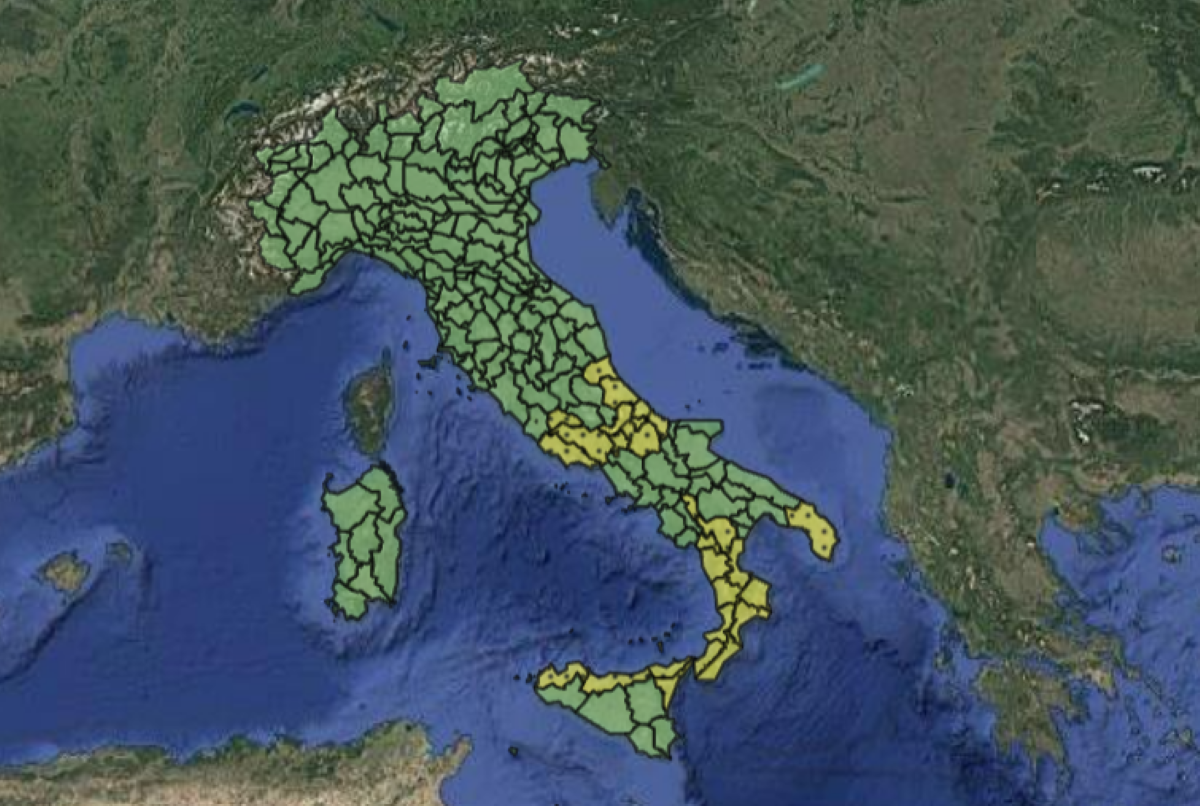 Allerta meteo Protezione Civile
