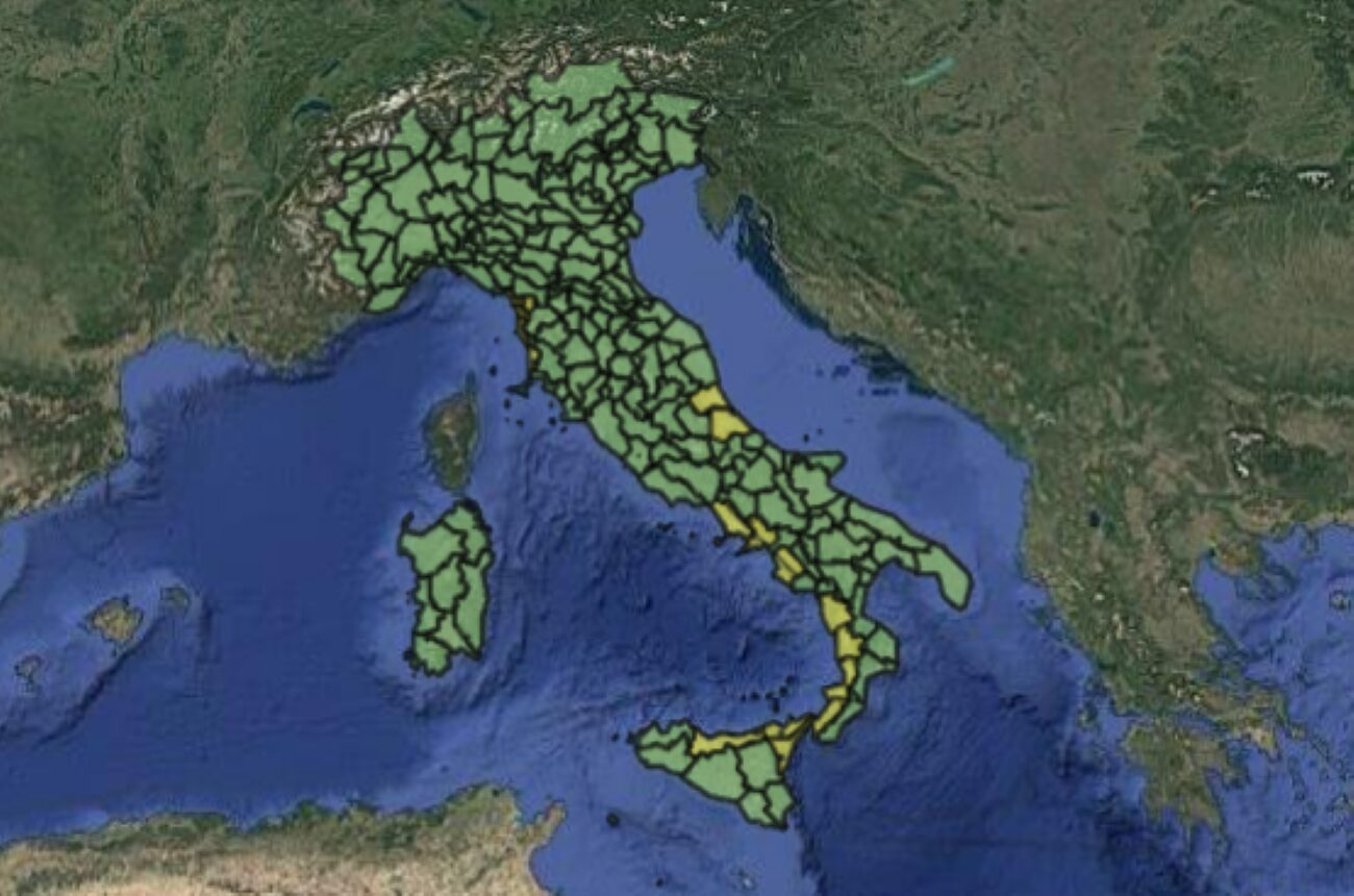 Allerta meteo Protezione Civile