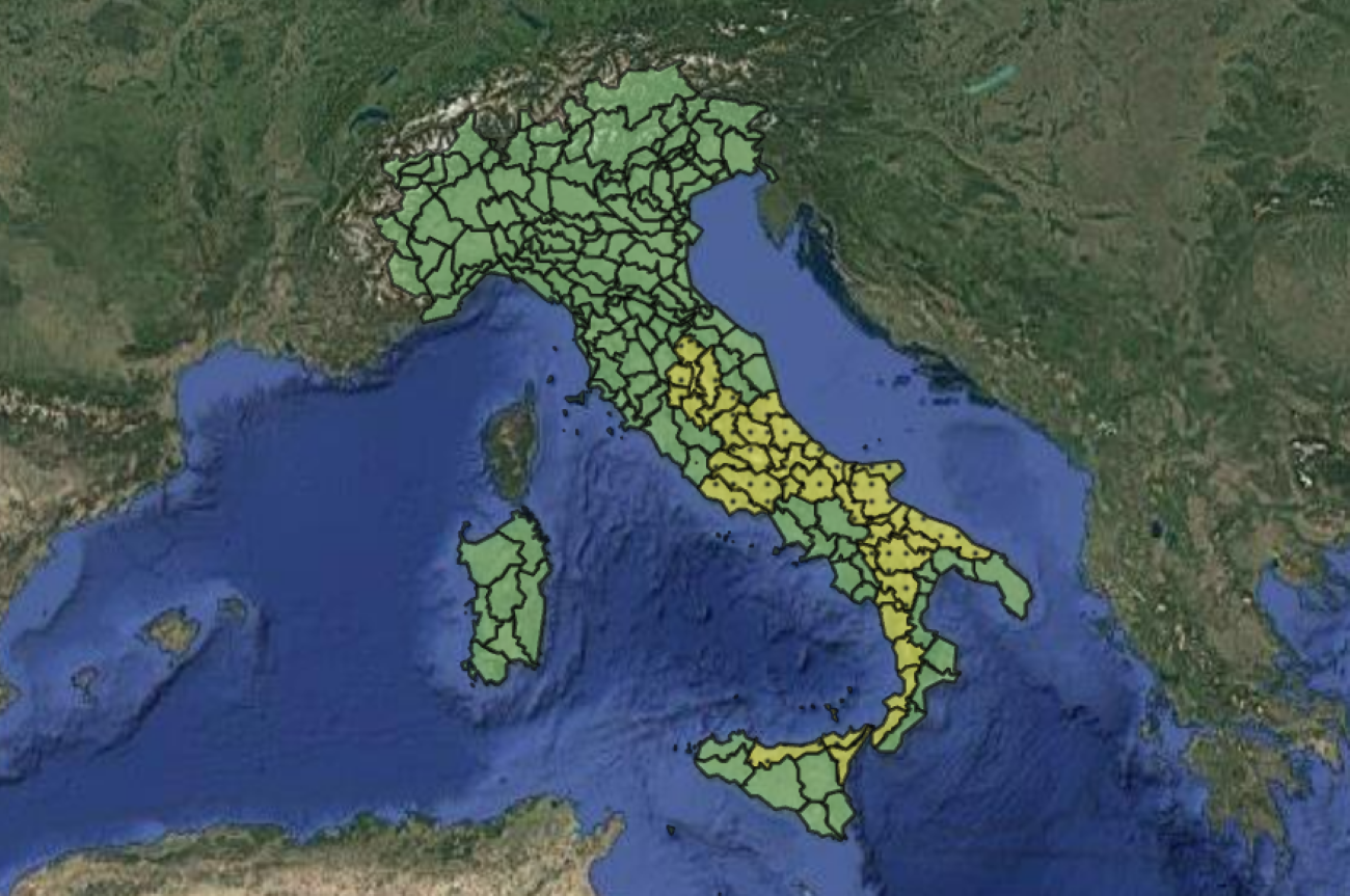 Allerta meteo Protezione Civile