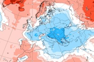 Anomalie termiche Europa e Italia ECMWF