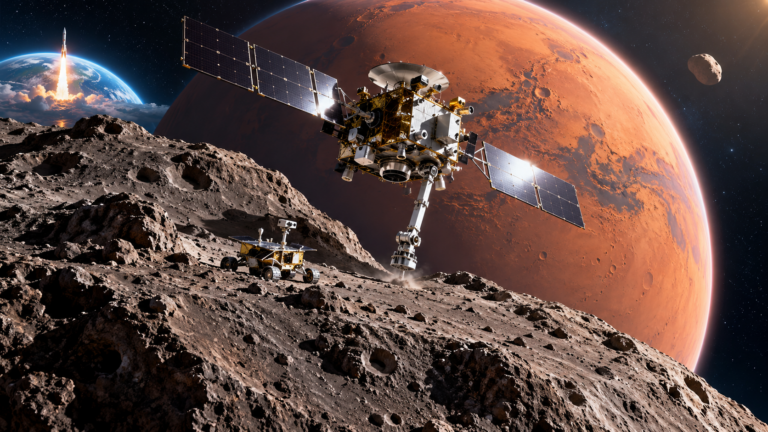 Il Giappone lancia la missione MMX verso Phobos per riportare i primi campioni delle lune di Marte