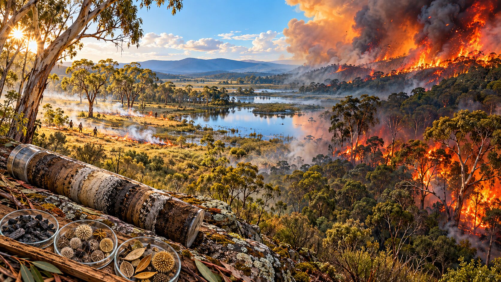 Paesaggio australiano tra fuoco e memoria
