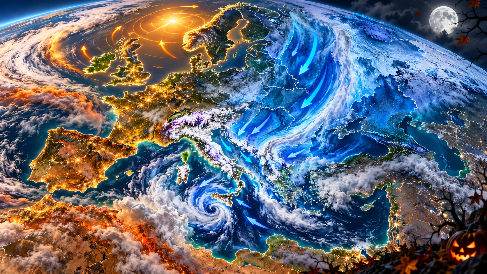 Previsioni Meteo ondata freddo neve halloween