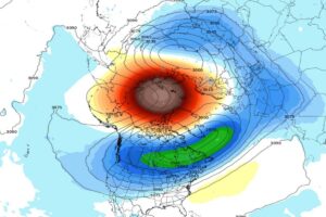 Split vortice polare novembre