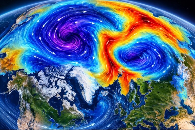 Split vortice polare novembre