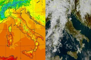 Temperature massime e satellite 23 ottobre