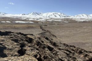 Terremoto Tibet frattura
