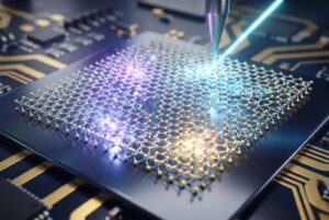 Un solo strato di atomi per immagazzinare carica elettrica e controllare la luce