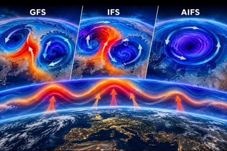 Vortice polare differenze tra modelli