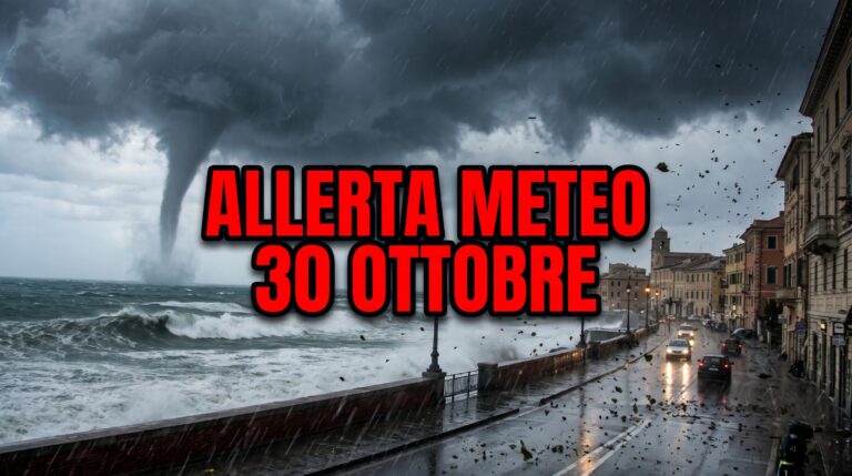 allerta meteo 30 ottobre