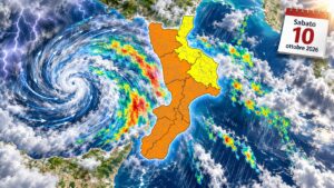 allerta meteo calabria 10 ottobre 2026