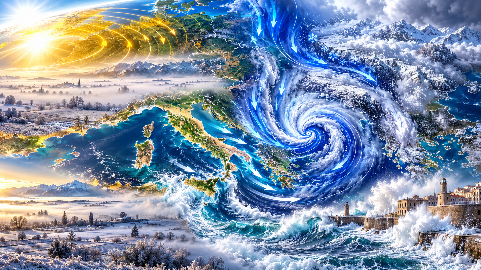 allerta meteo ciclone balcani sud italia