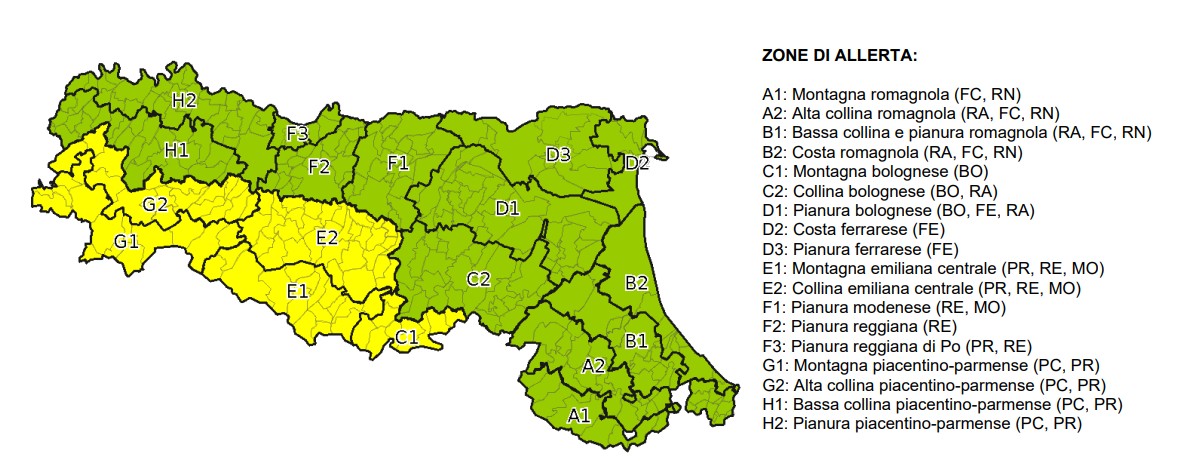 allerta meteo emilia romagna 18 ottobre