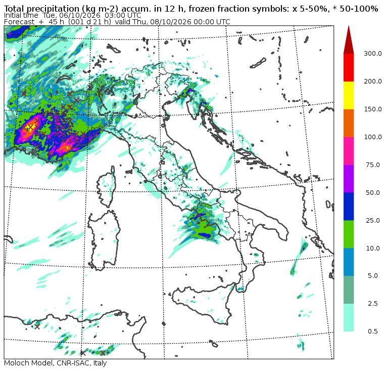 allerta meteo mercoledì 7 ottobre sera
